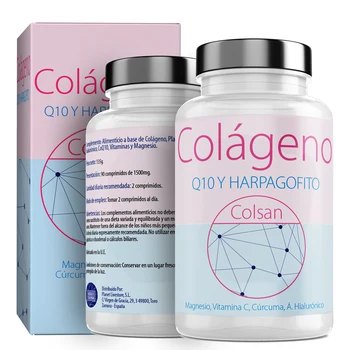 Magnio kolageno | Vitaminas C | Hialurono rūgštimi ir Q10 | Curcuma | Vitaminas D3 | Odos, kaulų ir sąnarių | 90 Comp.